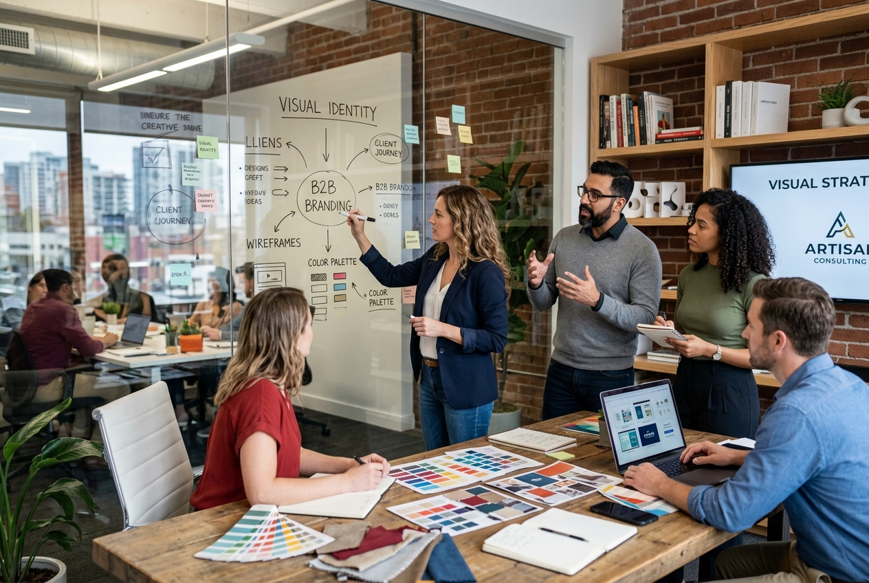 Equipo de diseño estratégico de Classigns colaborando